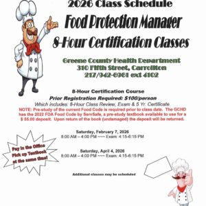 2026-Food Protection Manager Class